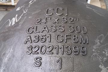 Popis tělesa z nerezové oceli – materál A351 CF8M