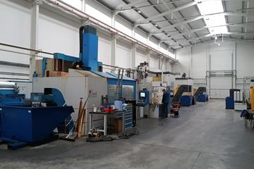 View into the machining shop
