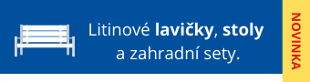 Litinové lavičky, stoly a zahradní sety