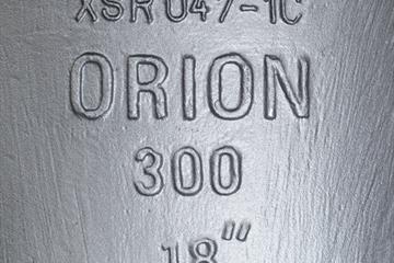 Detail značení odlitku