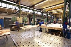 View into the pattern shop