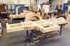 View into the pattern shop