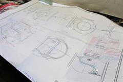 Drawing of the pattern