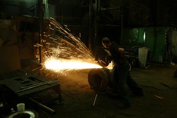 Grinding of castings