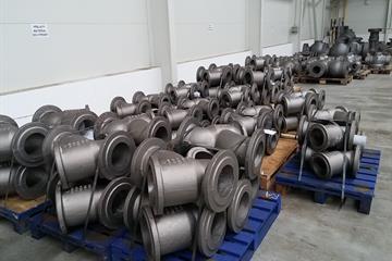 Castings before machining 