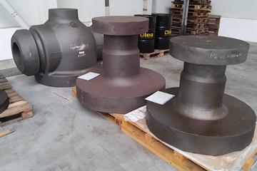Castings before machining 
