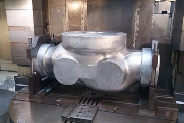 Machining of casting on the CNC machine