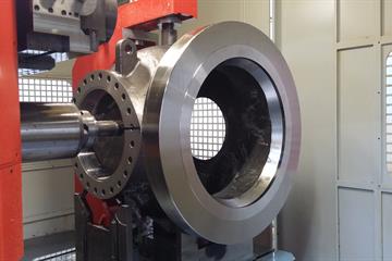 Machining of casting on the CNC machine